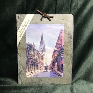 Vieux Carre Historic New Orleans Roofing Slate 175 Year Tile Rue Bourbon Sketch